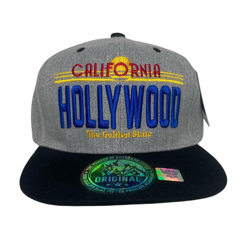 NEW Hollywood California Snapback Hat One Size Trucker Cap The Golden State NWT